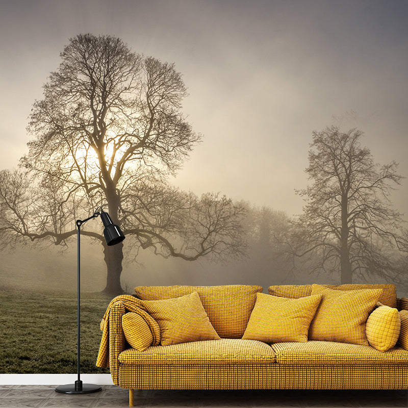 Deep Forest Wallpaper Murals Modern Waterproof Living Room Wall Covering