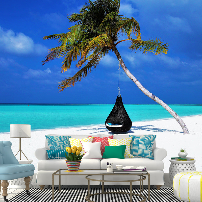 Beach Seascape Mural Wallpaper Modernist Wallpaper Wall Decoration for Bedroom Living Room