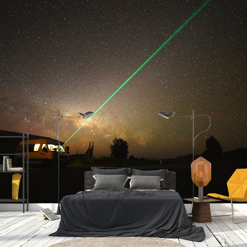 Contemporary Full Sky Landscape Wallpaper Mural Deep Space Wall Decor for Bedroom