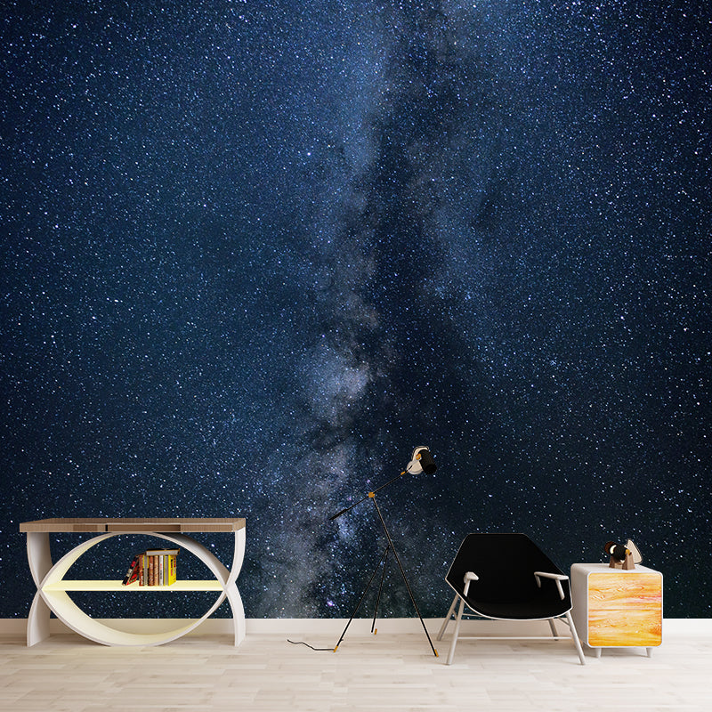 Night Sky Mural Wallpaper in Dark Color Wallpaper Wall Decoration for Bedroom Living Room