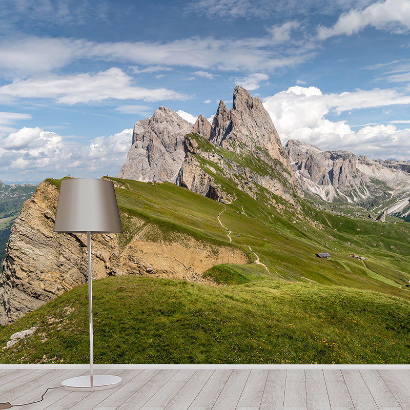 Blue Lake High Mountain Scenery Wall Mural Decorate Living Room Wall Decor