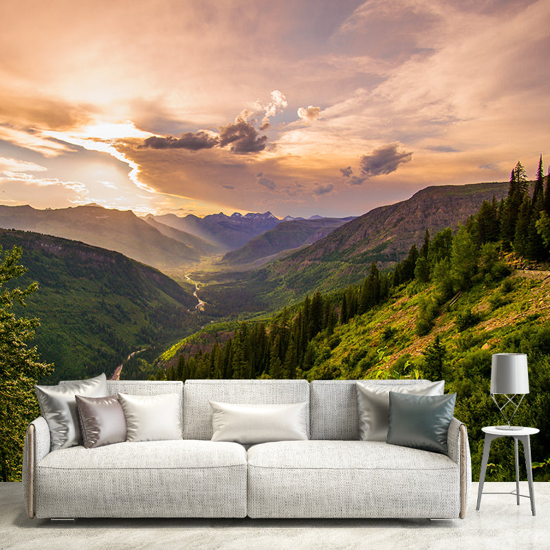 Whole Mountain Landscape Wall Murals Waterproof Wall Decor for Bedroom