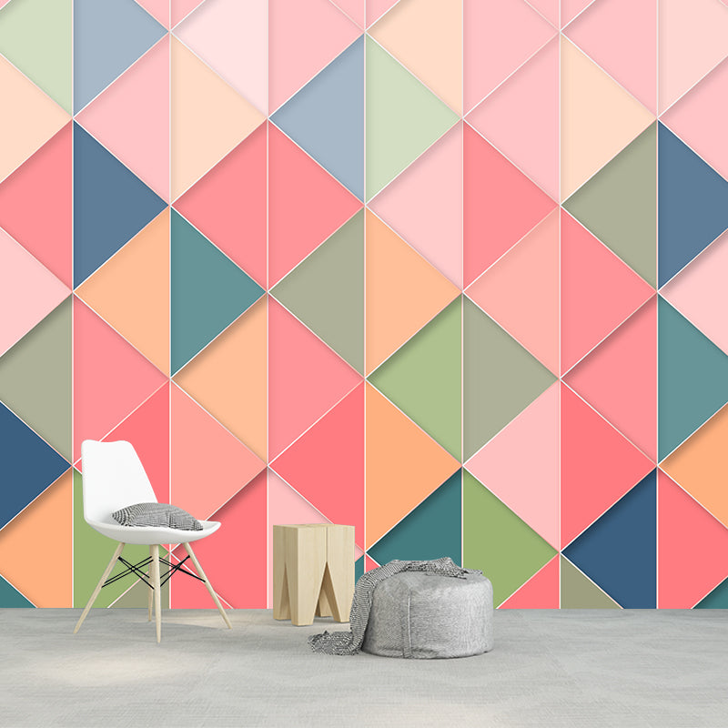 Modern Sitting Room Decorative Geometry Wall Mural Home Decor,Customised