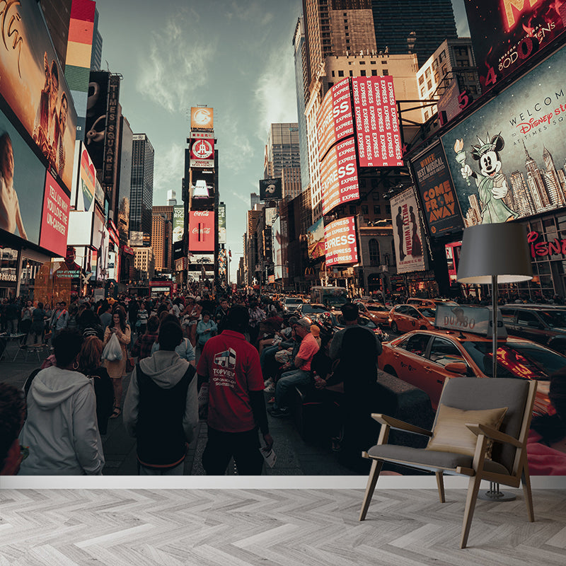 Photograph City Scenery Wall Mural Wall Covering for Sitting Room Bedroom