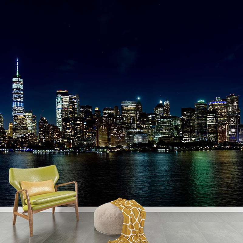 Photograph City Scenery Wall Mural Wall Covering for Sitting Room Bedroom