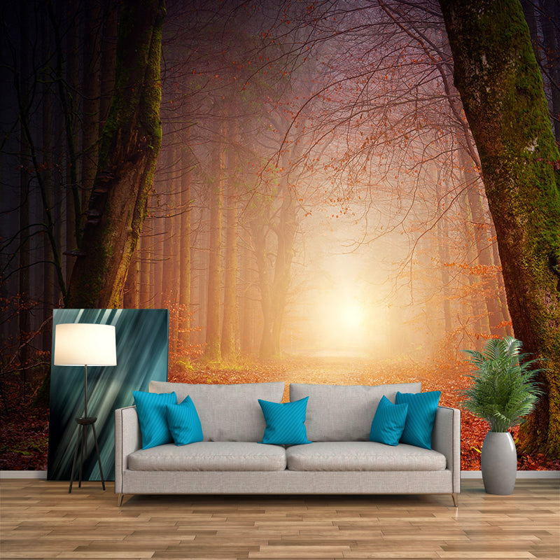 Modern Misty Forest Landscape Mural Decorative Painting Bedroom Mural Painting