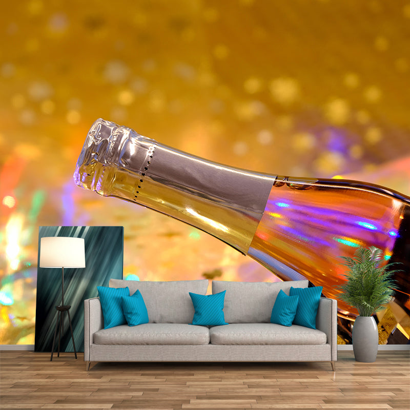 Wine Pattern Wall Mural Contemporary Style Commercial Use Wall Covering