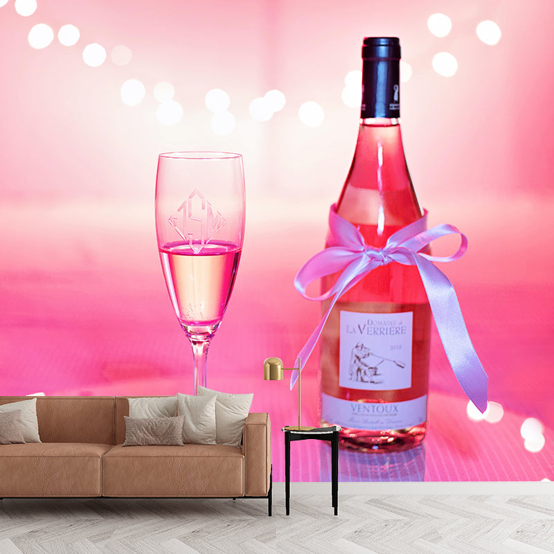 Customised Wine Mural Modern Minimalist Decorative Painting Wall Art for Bar Decor