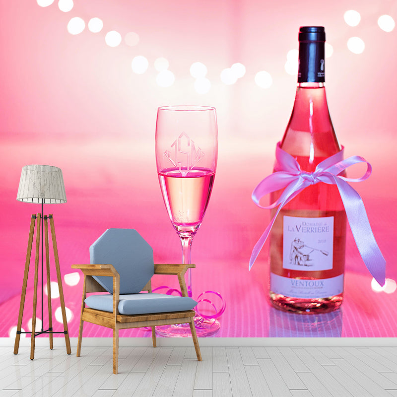 Customised Wine Mural Modern Minimalist Decorative Painting Wall Art for Bar Decor