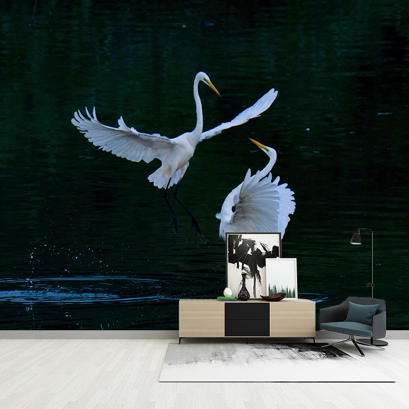 Mildew Resistant Modern Horizontal Mural Photography Wall Covering for Living Room