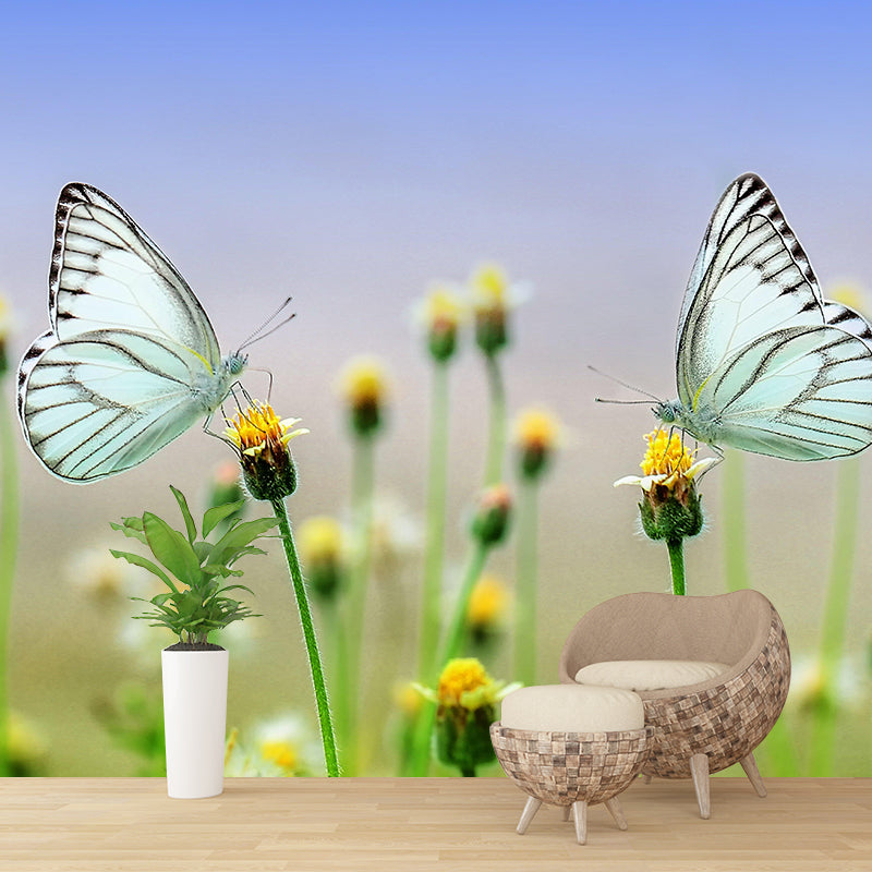 Mildew Resistant Modern Horizontal Mural Photography Wall Covering for Living Room