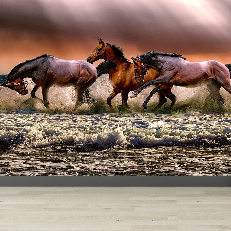 Custom Photo Print Modern Murals Horizontal Wallpaper with Animal Pattern for Home Decor