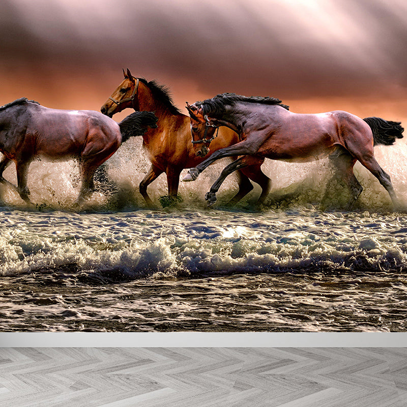 Custom Photo Print Modern Murals Horizontal Wallpaper with Animal Pattern for Home Decor