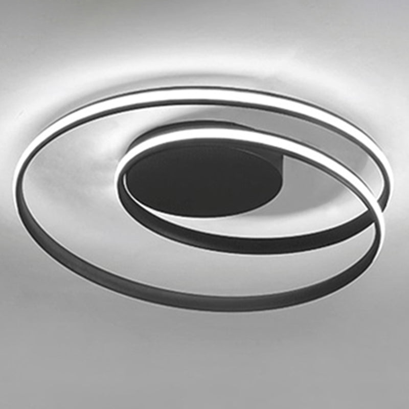 Moderne creatieve lineaire LED-plafondlamp aluminium inbouw met siliconen kap