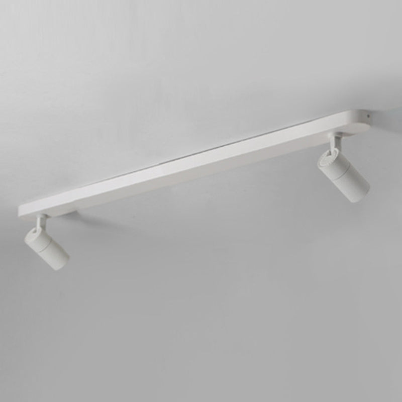 Wrought Iron Track Lighting New Modern Linear Ceiling Mounted Lamp with 3 Spotlights