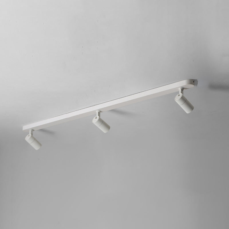 Wrought Iron Track Lighting New Modern Linear Ceiling Mounted Lamp with 3 Spotlights
