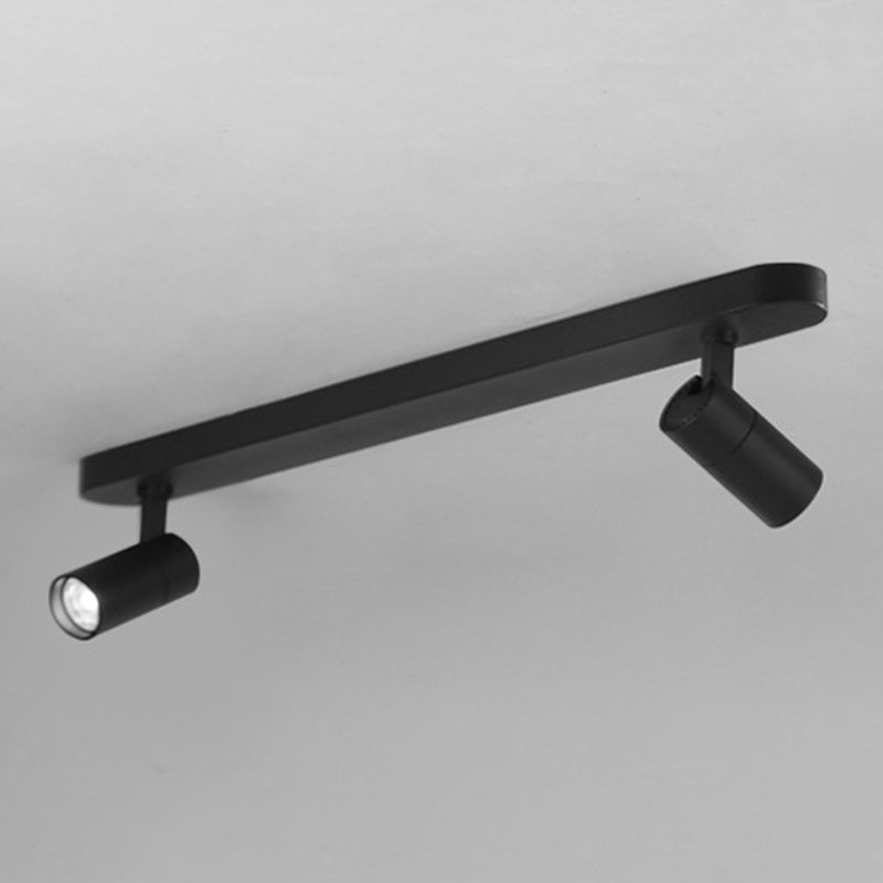 Wrought Iron Track Lighting New Modern Linear Ceiling Mounted Lamp with 3 Spotlights