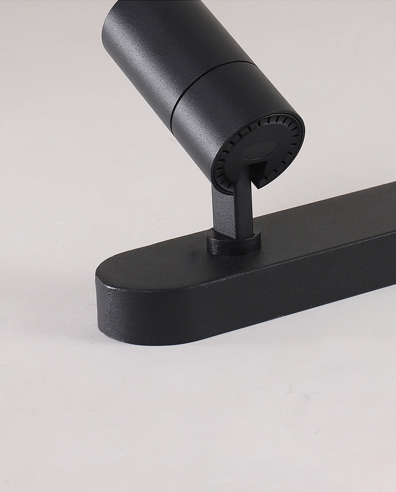 Wrought Iron Track Lighting New Modern Linear Ceiling Mounted Lamp with 3 Spotlights