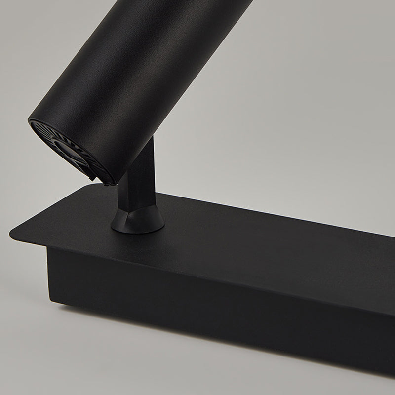 Luz de hierro forjado de isla lineal creativa moderna Luz de hierro forjado con sombra de silicona