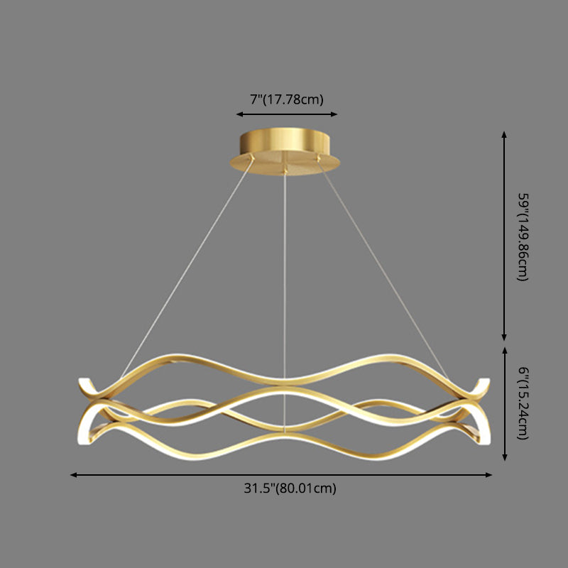 Modern Minimalist Linear LED Pendant Light Aluminium Indoor Hanging Lamp with Silicone Shade