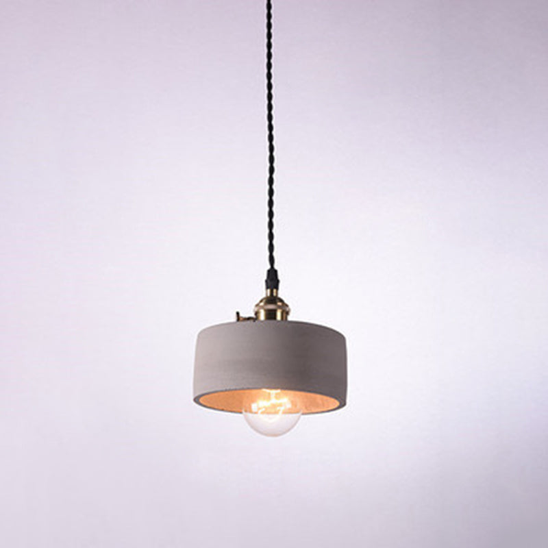 Modern Simplicity Ceiling Chandelier Cement Hanging Light for Living Room