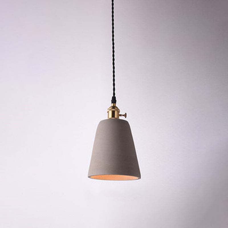 Modern Simplicity Ceiling Chandelier Cement Hanging Light for Living Room