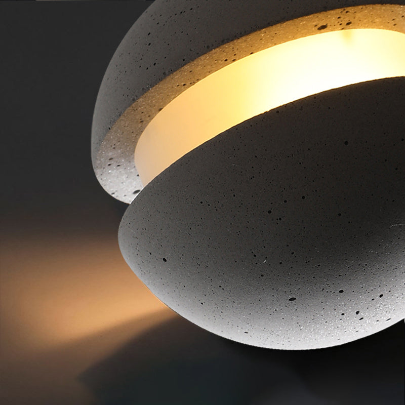 Modern Simplicity Round Ceiling Chandelier Cement Hanging Light for Living Room