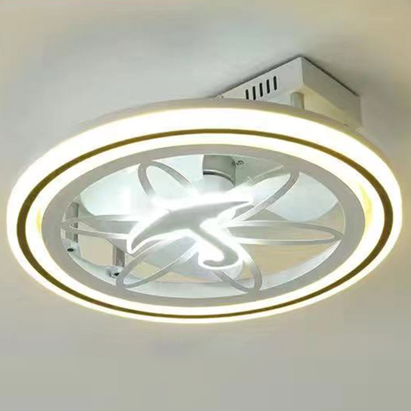 Acrylkreis LED Deckenventilator Leuchttie