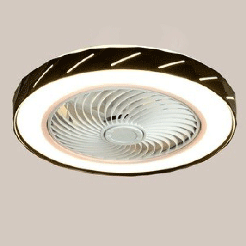 Minimalismus trommelförmige Flush Mount Deckenventilator Metal