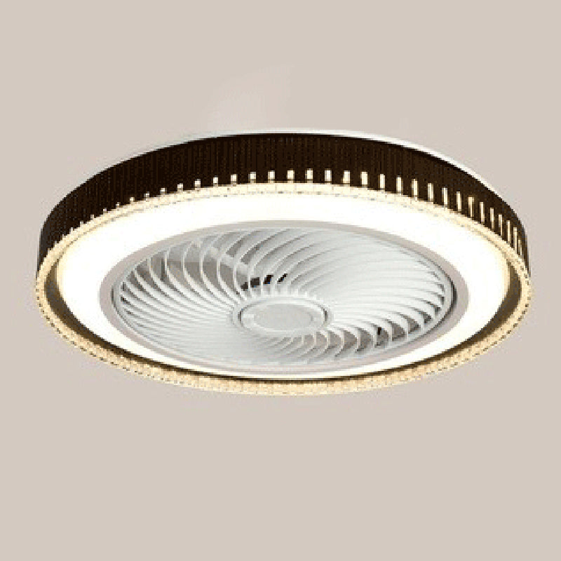 Minimalismus trommelförmige Flush Mount Deckenventilator Metal