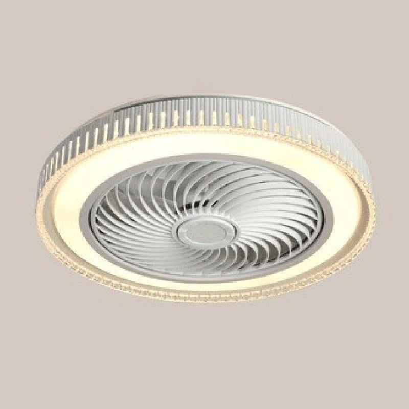 Minimalismus trommelförmige Flush Mount Deckenventilator Metal