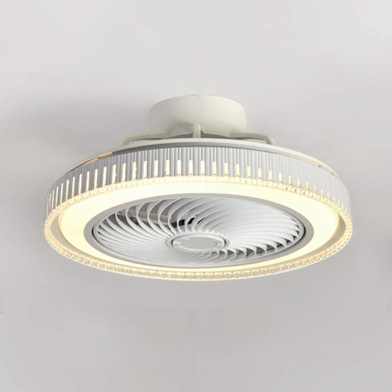 Minimalismus trommelförmige Flush Mount Deckenventilator Metal