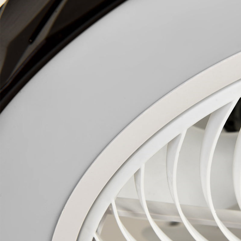 Minimalismus trommelförmige Flush Mount Deckenventilator Metal