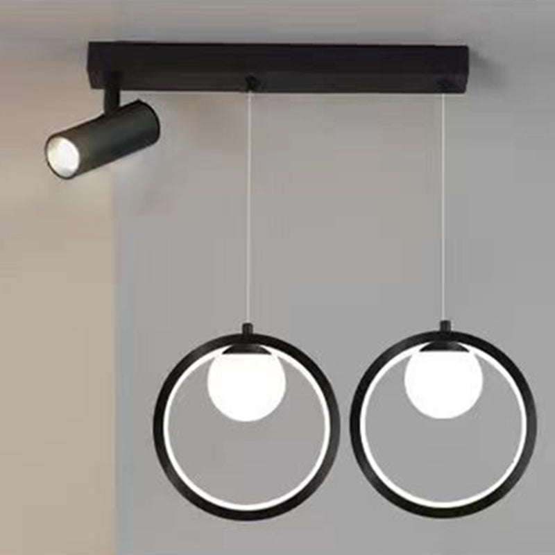 Linear Metal LED Island Light Fixture New Modern Spotlight Ceiling Pendant Light for Dining Room