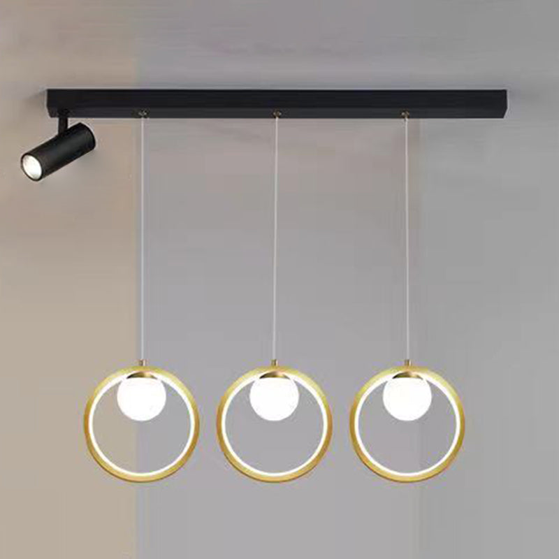 Linear Metal LED Island Light Fixture New Modern Spotlight Ceiling Pendant Light for Dining Room