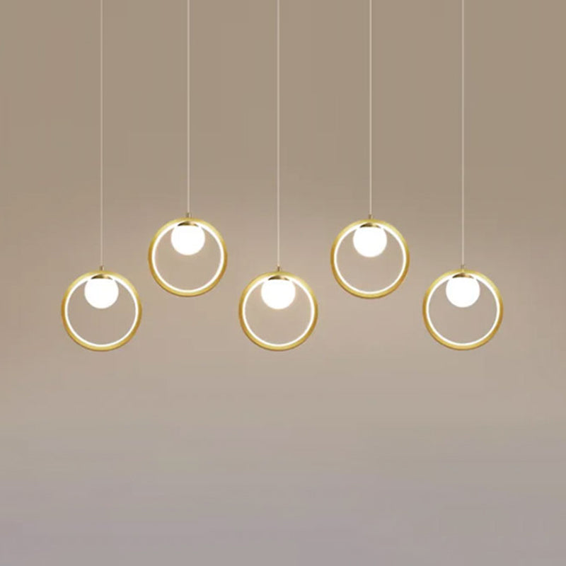 Linear Metal LED Island Light Fixture New Modern Spotlight Ceiling Pendant Light for Dining Room