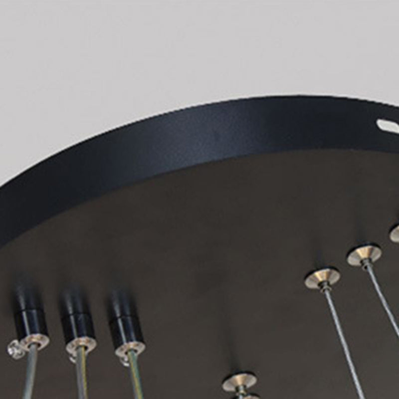 Orbicular Living Room Chandelier Lamp Metal LED Minimalist Suspension Pendant Light