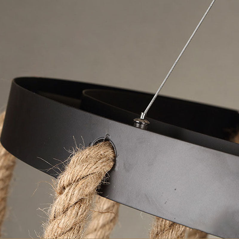 Lámpara de araña de velas lámpara de lámpara de metal industrial iluminación para restaurante