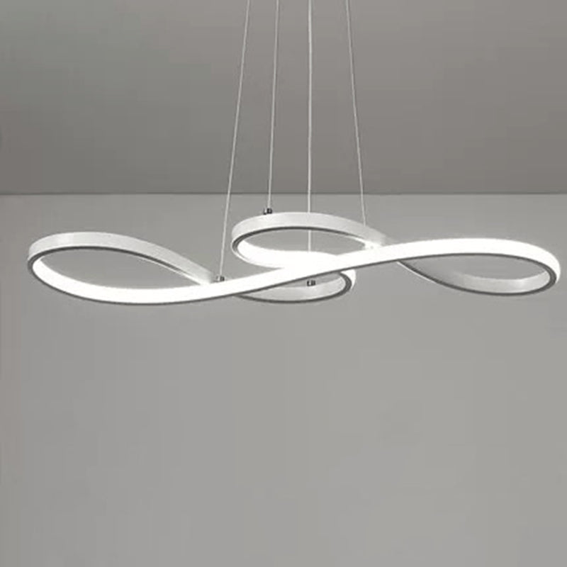 Moderne eenvoud LED hanglamp aluminium lineaire hangende lamp met acryl schaduw