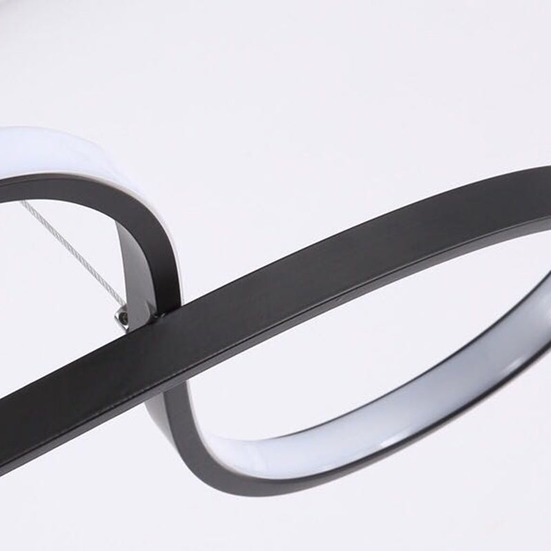 Moderne eenvoud LED hanglamp aluminium lineaire hangende lamp met acryl schaduw