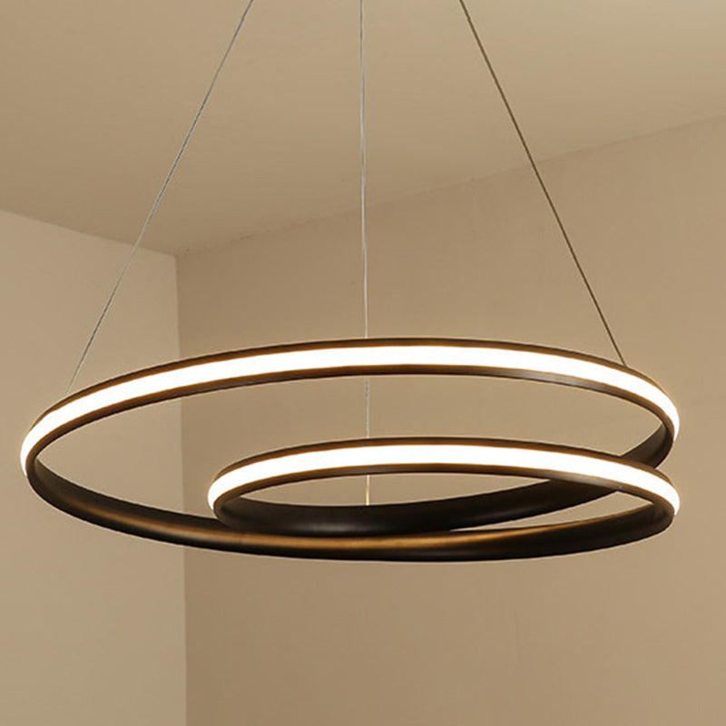 Aluminium lineaire LED -hanglamp in moderne creatieve stijl silicagelhangende lamp voor eetkamer