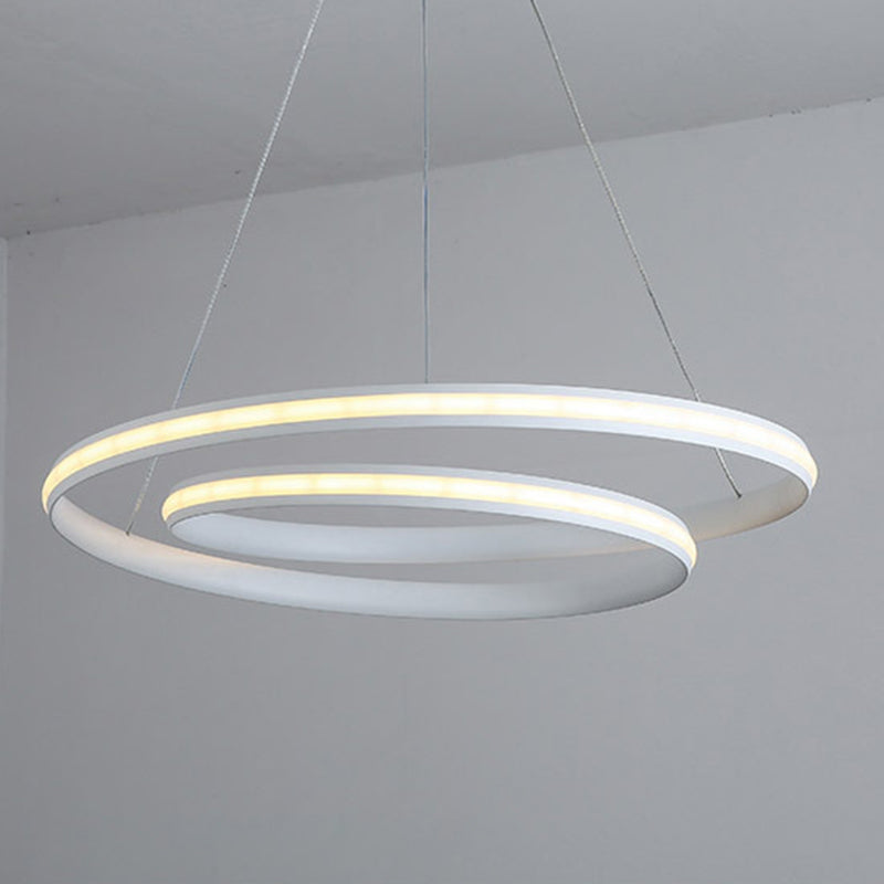 Aluminium lineaire LED -hanglamp in moderne creatieve stijl silicagelhangende lamp voor eetkamer