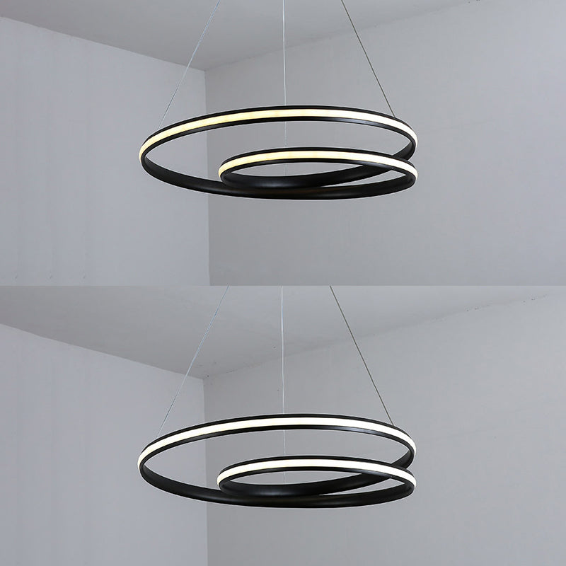 Aluminium lineaire LED -hanglamp in moderne creatieve stijl silicagelhangende lamp voor eetkamer