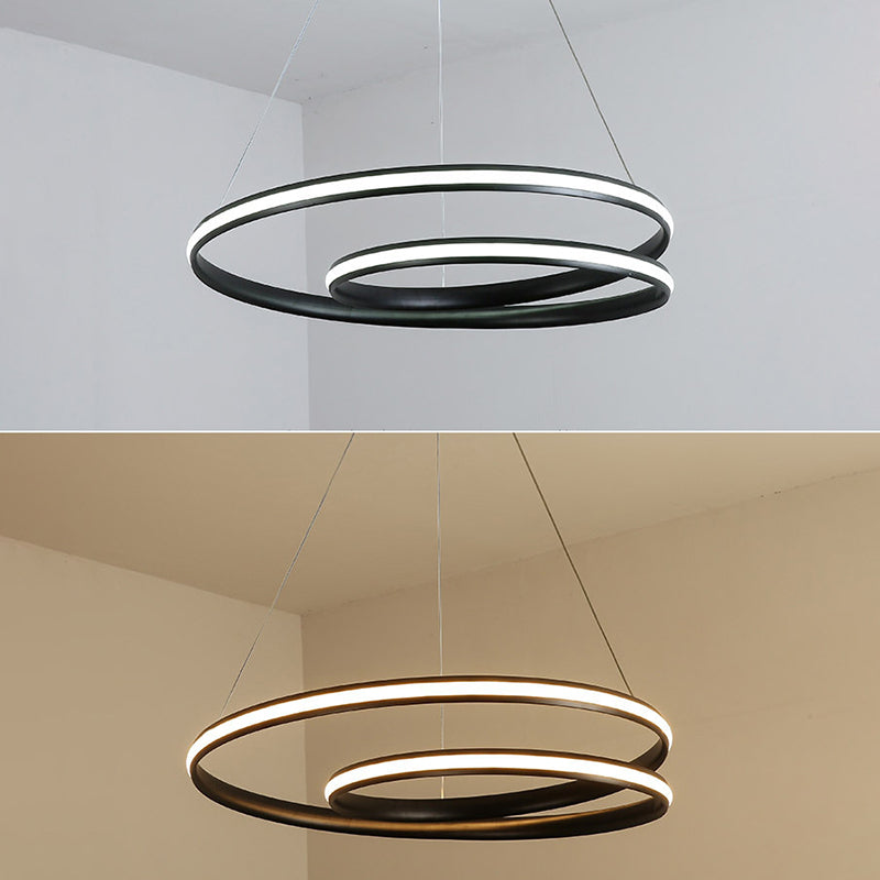 Aluminium lineaire LED -hanglamp in moderne creatieve stijl silicagelhangende lamp voor eetkamer