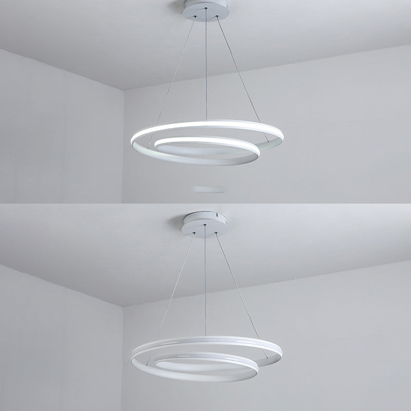 Aluminium lineaire LED -hanglamp in moderne creatieve stijl silicagelhangende lamp voor eetkamer