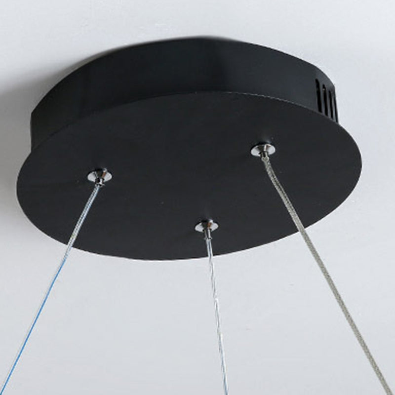 Aluminium lineaire LED -hanglamp in moderne creatieve stijl silicagelhangende lamp voor eetkamer