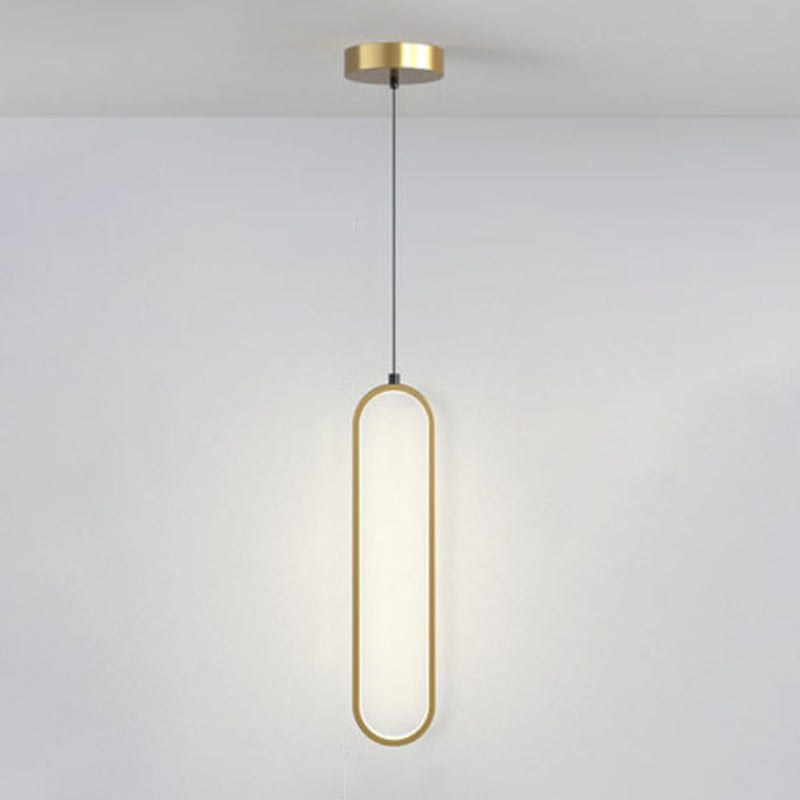 Luce a soffitto a LED Minimalista Metallo a 1 lutto Light Affermazione a sospensione Light