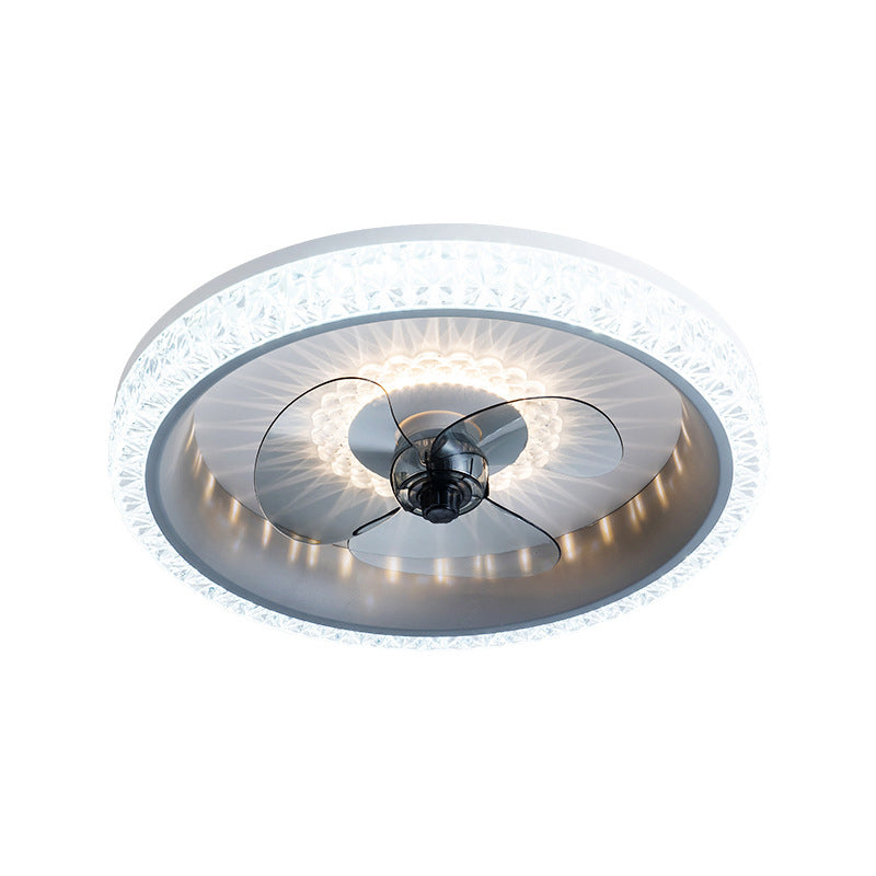 Éclairage de ventilateur rond à télécommande