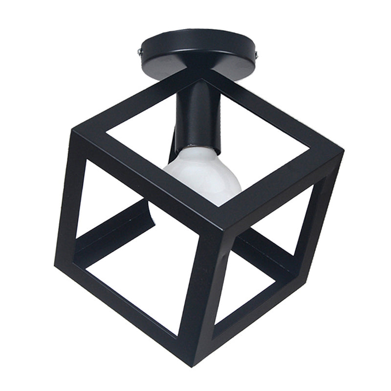 Lampada a monte semifulto diamante industriale a soffitto metallico per la camera da letto