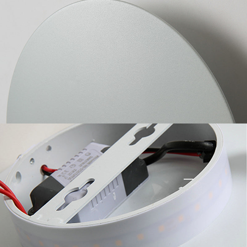 Metal Disc Wall Mount Lighting Modern Style LED Wall Sconce Lighting for Kids Bedroom